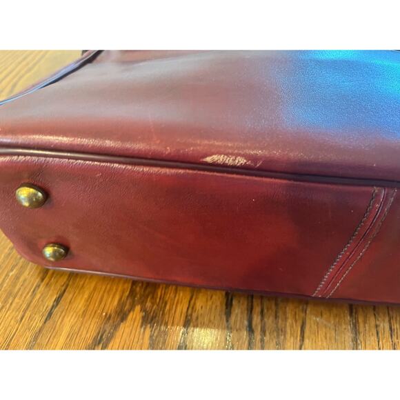 Etienne aigner vintage red leather handbag old money classic elegant purse - Picture 4 of 8